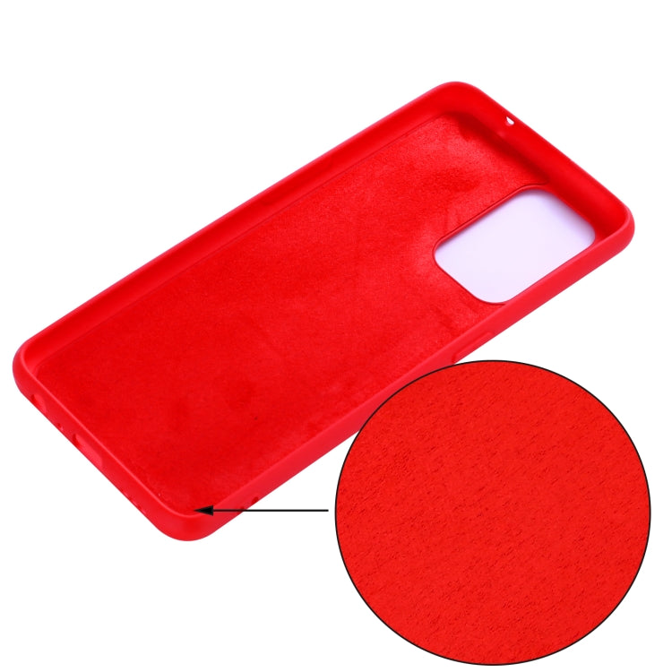 For OPPO F19 Pro+ 5G / A94 5G / Reno5 Z Pure Color Liquid Silicone Shockproof Full Coverage Case