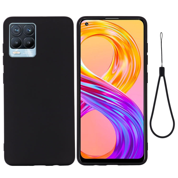 For OPPO Realme 8 / 8 Pro Pure Color Liquid Silicone Shockproof Full Coverage Case