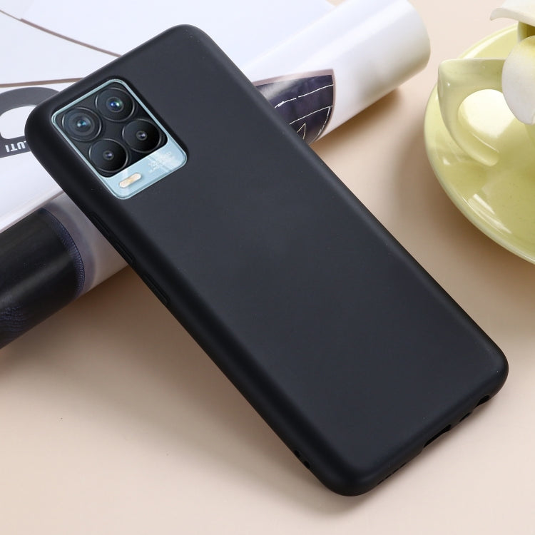 For OPPO Realme 8 / 8 Pro Pure Color Liquid Silicone Shockproof Full Coverage Case