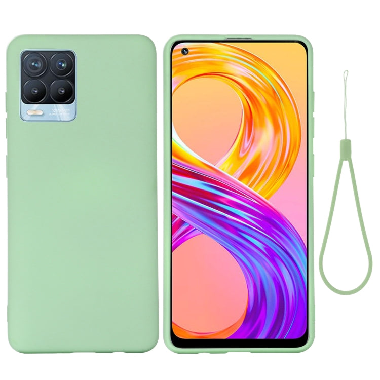 For OPPO Realme 8 / 8 Pro Pure Color Liquid Silicone Shockproof Full Coverage Case