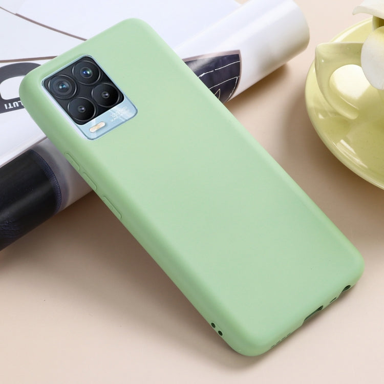 For OPPO Realme 8 / 8 Pro Pure Color Liquid Silicone Shockproof Full Coverage Case