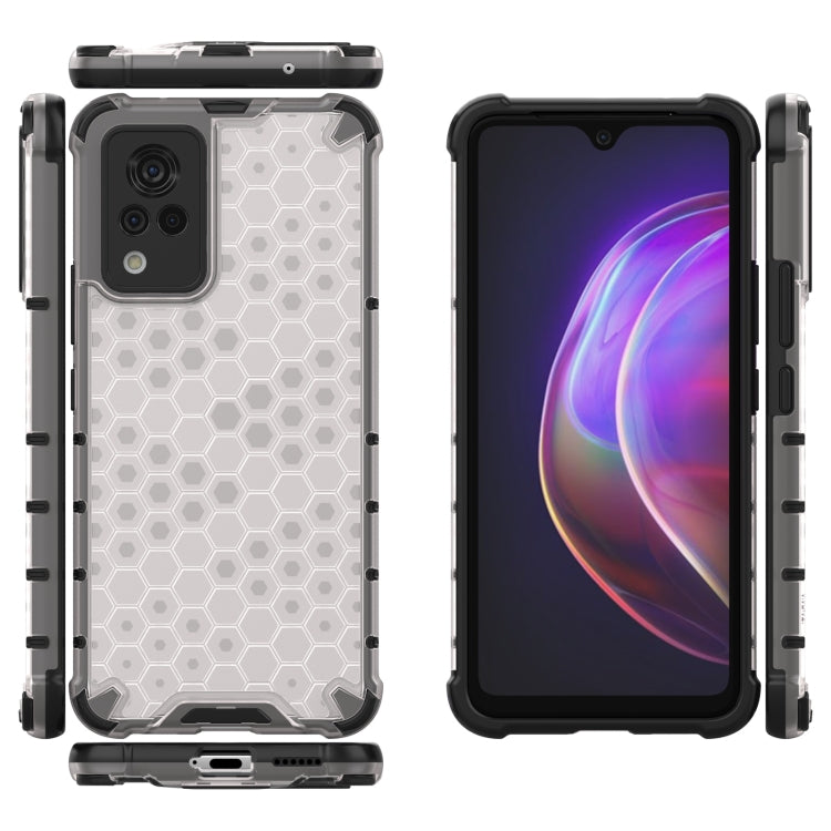 For vivo V21 Shockproof Honeycomb PC + TPU Case