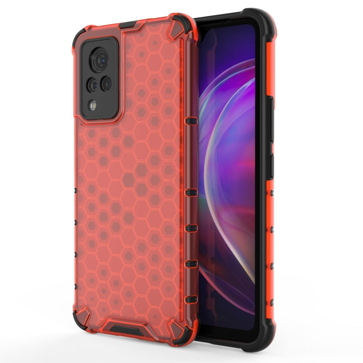 For vivo V21 Shockproof Honeycomb PC + TPU Case