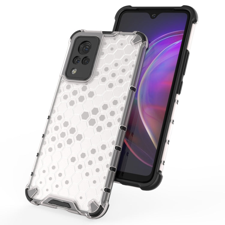 For vivo V21 Shockproof Honeycomb PC + TPU Case