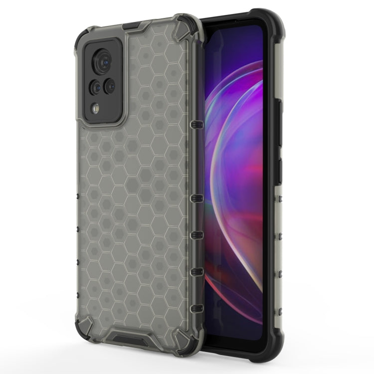 For vivo V21 Shockproof Honeycomb PC + TPU Case
