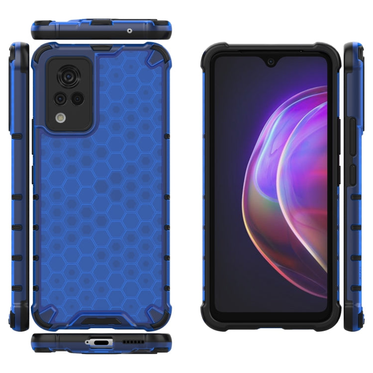 For vivo V21 Shockproof Honeycomb PC + TPU Case