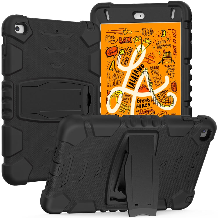 3-Layer Protection Screen Frame + PC + Silicone Shockproof Combination Case with Holder For iPad mini 5 / 4