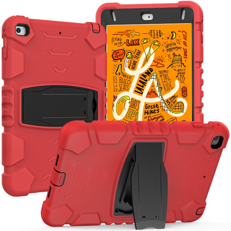 3-Layer Protection Screen Frame + PC + Silicone Shockproof Combination Case with Holder For iPad mini 5 / 4