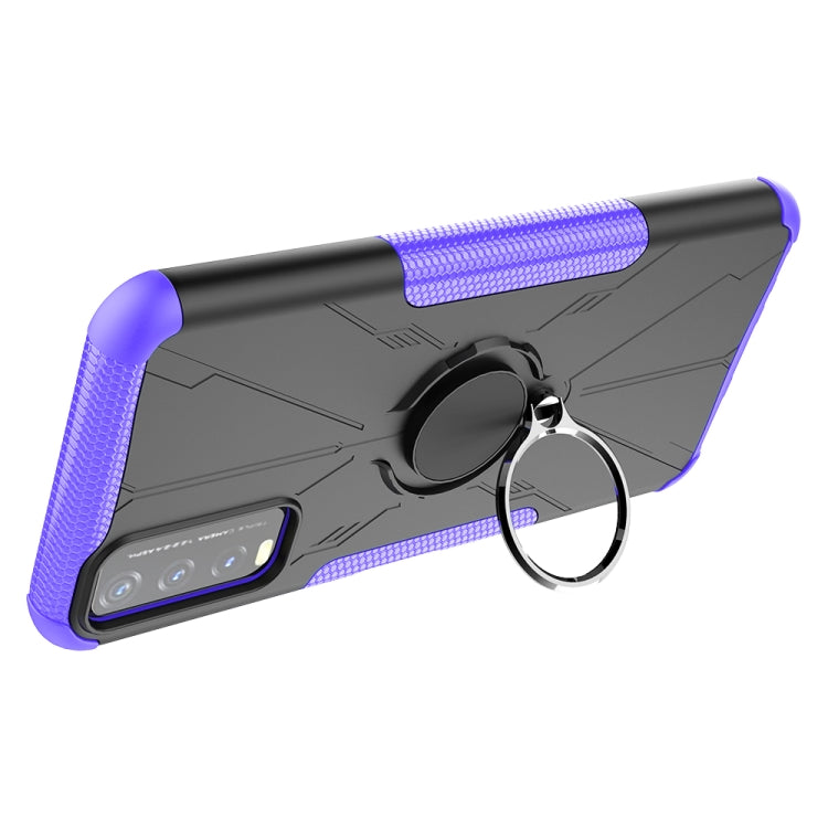 For vivo Y20 Armor Bear Shockproof PC + TPU Protective Case with Ring Holder