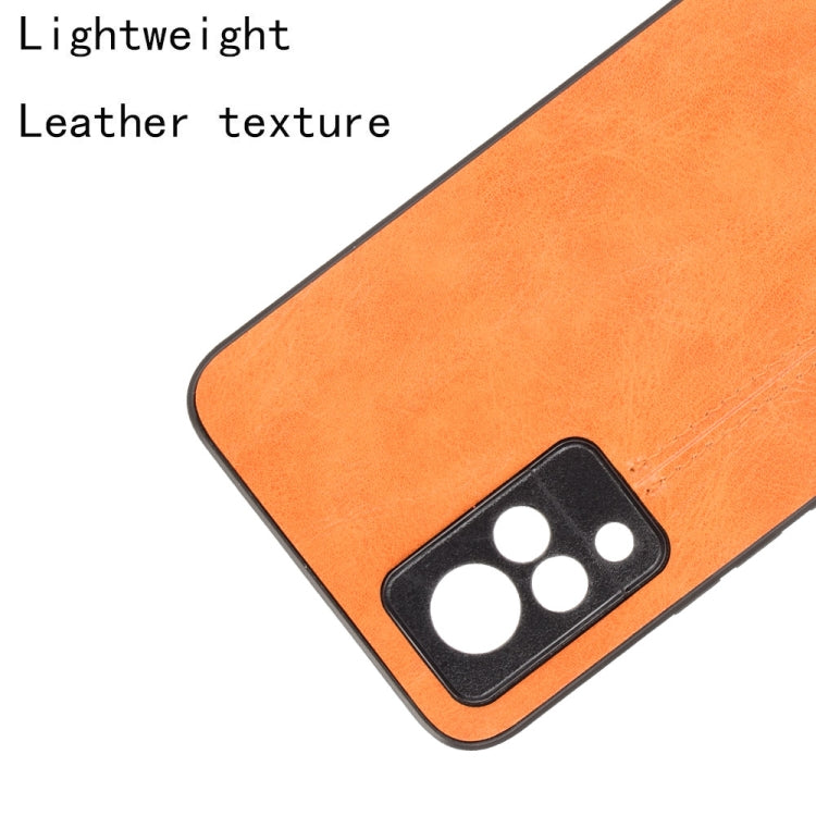 For vivo V21 Shockproof Sewing Cow Pattern Skin PC + PU + TPU Case