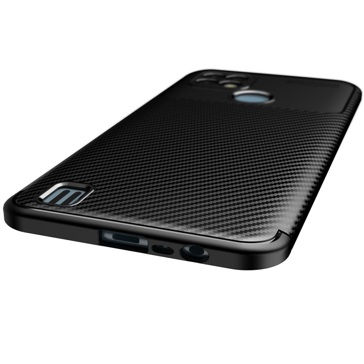 For OPPO Realme C21 Carbon Fiber Texture Shockproof TPU Case