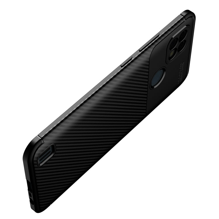 For OPPO Realme C21 Carbon Fiber Texture Shockproof TPU Case