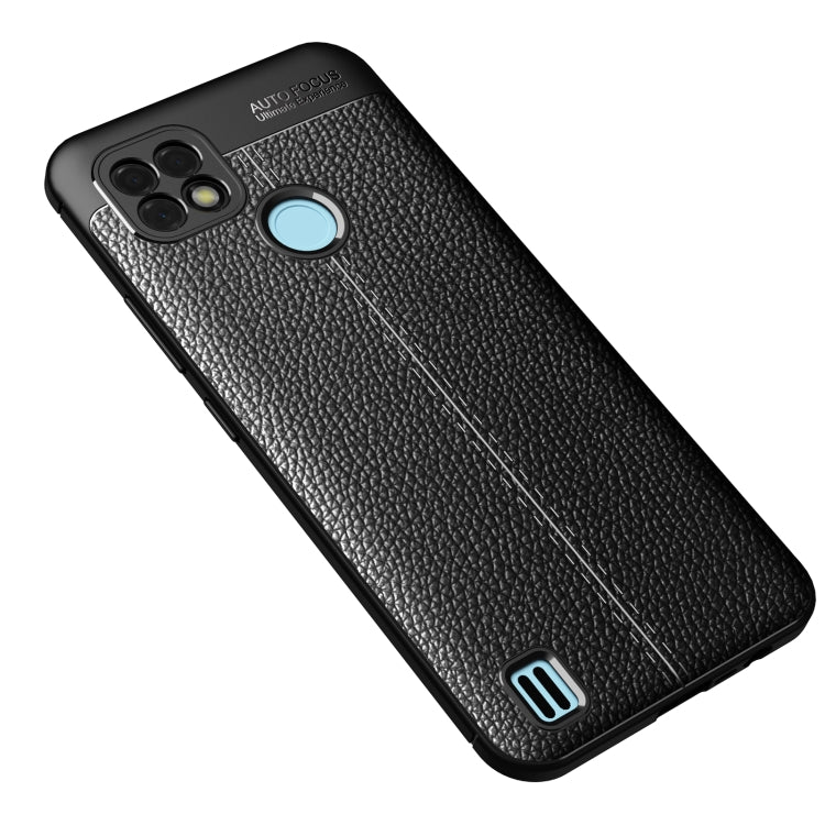 For OPPO Realme C21 Litchi Texture TPU Shockproof Case