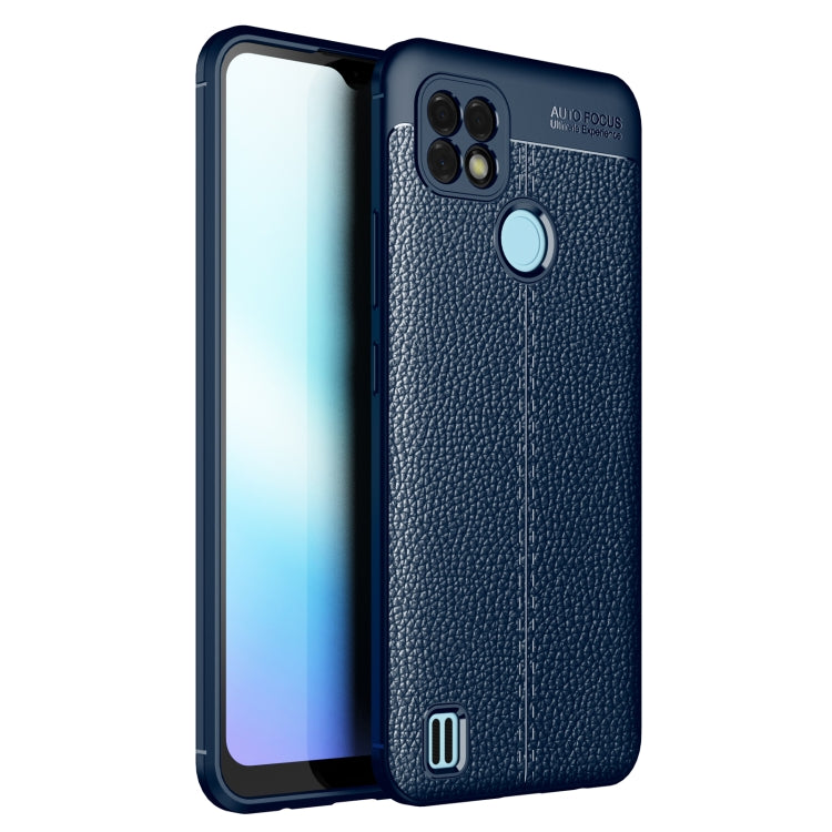 For OPPO Realme C21 Litchi Texture TPU Shockproof Case