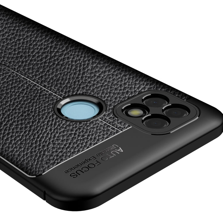 For OPPO Realme C21 Litchi Texture TPU Shockproof Case