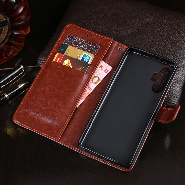 For Xiaomi Redmi K40 Gaming Edition idewei Crazy Horse Texture Horizontal Flip Leather Case with Holder & Card Slots & Wallet