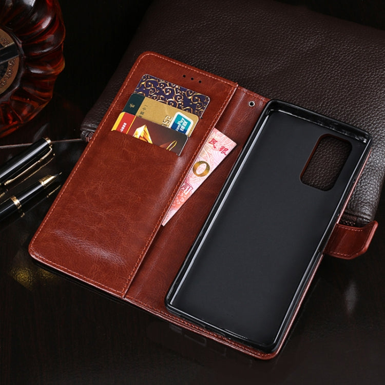 For Xiaomi Redmi Note 10 Pro 5G idewei Crazy Horse Texture Horizontal Flip Leather Case with Holder & Card Slots & Wallet