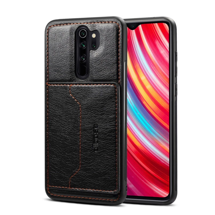 For OPPO A9 2020 / A11X Dibase Crazy Horse Texture Protective Case, with Holder & Card Slots