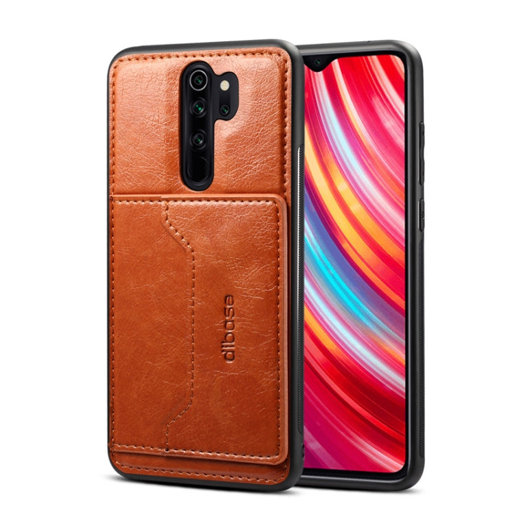 For OPPO A9 2020 / A11X Dibase Crazy Horse Texture Protective Case, with Holder & Card Slots