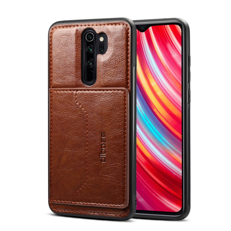 For OPPO A9 2020 / A11X Dibase Crazy Horse Texture Protective Case, with Holder & Card Slots