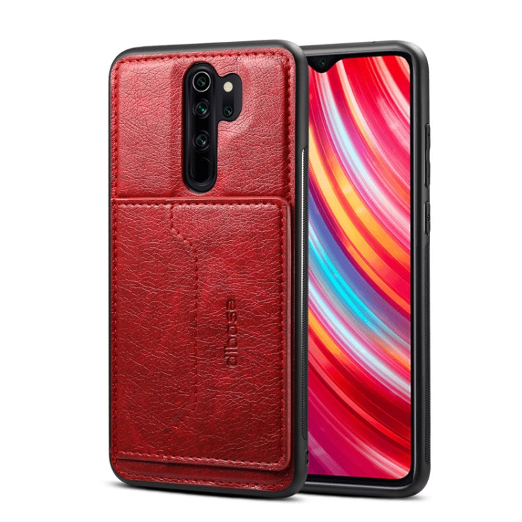 For OPPO A9 2020 / A11X Dibase Crazy Horse Texture Protective Case, with Holder & Card Slots