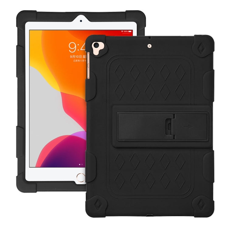 All-inclusive Silicone Shockproof Case with Holder For iPad 9.7 2018/2017 / Air 2 / Air / Pro 9.7 2016
