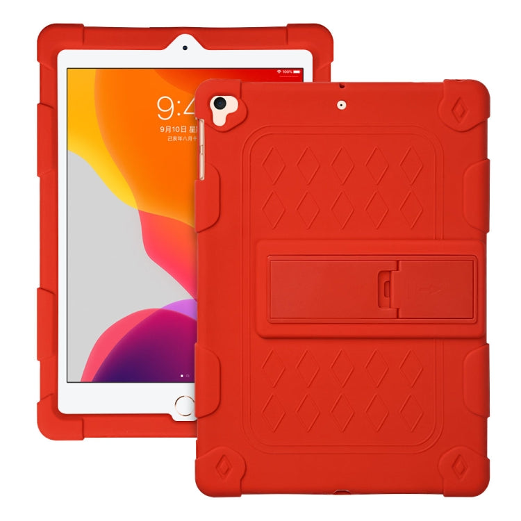 All-inclusive Silicone Shockproof Case with Holder For iPad 9.7 2018/2017 / Air 2 / Air / Pro 9.7 2016
