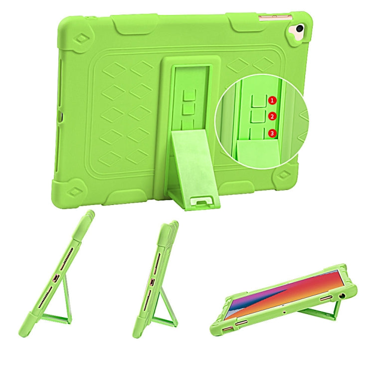 All-inclusive Silicone Shockproof Case with Holder For iPad 9.7 2018/2017 / Air 2 / Air / Pro 9.7 2016