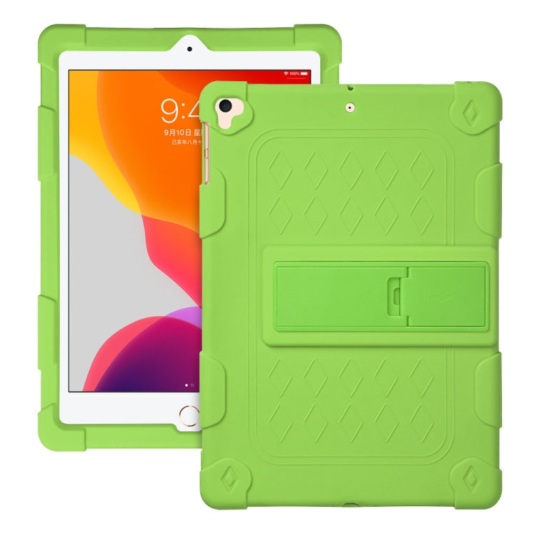 All-inclusive Silicone Shockproof Case with Holder For iPad 9.7 2018/2017 / Air 2 / Air / Pro 9.7 2016