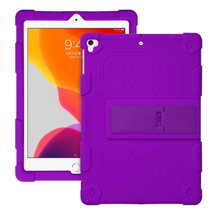 All-inclusive Silicone Shockproof Case with Holder For iPad 9.7 2018/2017 / Air 2 / Air / Pro 9.7 2016