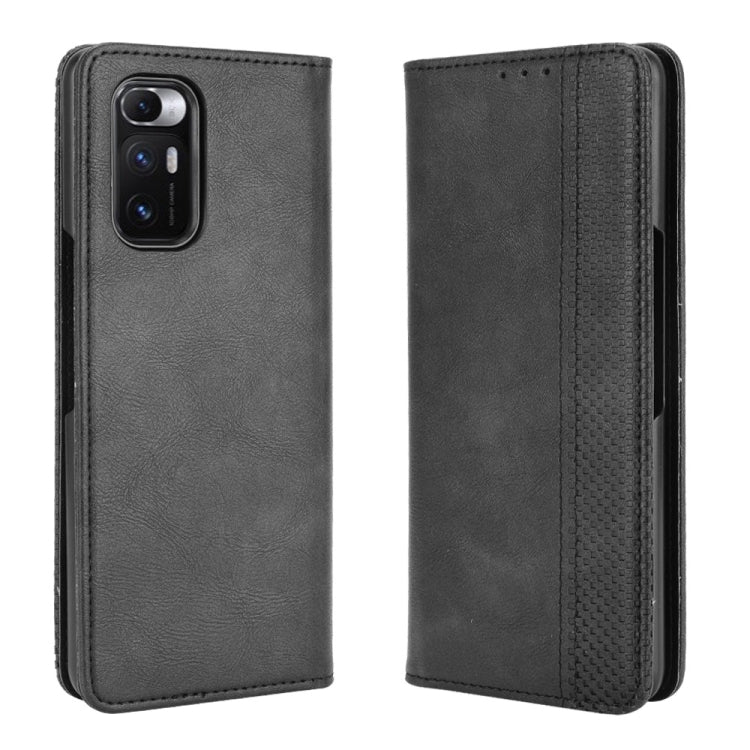 For Xiaomi Mi Mix Fold Magnetic Buckle Retro Crazy Horse Texture Horizontal Flip Leather Case with Holder & Card Slots & Photo Frame
