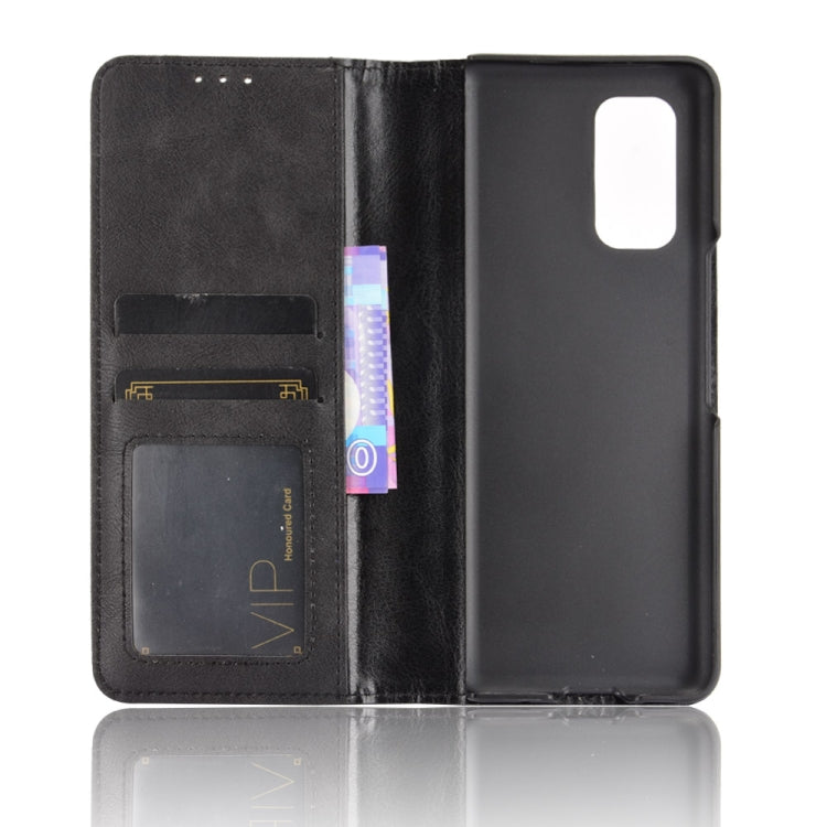 For Xiaomi Mi Mix Fold Magnetic Buckle Retro Crazy Horse Texture Horizontal Flip Leather Case with Holder & Card Slots & Photo Frame