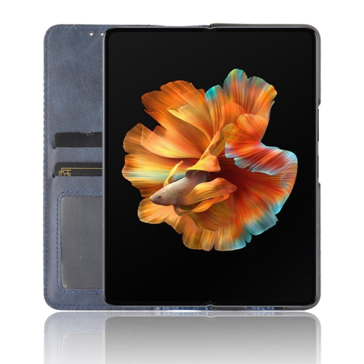 For Xiaomi Mi Mix Fold Magnetic Buckle Retro Crazy Horse Texture Horizontal Flip Leather Case with Holder & Card Slots & Photo Frame