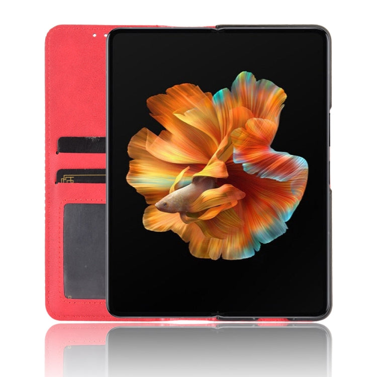 For Xiaomi Mi Mix Fold Magnetic Buckle Retro Crazy Horse Texture Horizontal Flip Leather Case with Holder & Card Slots & Photo Frame