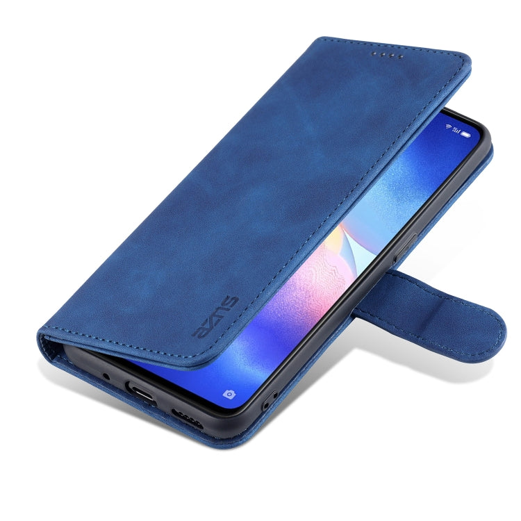 For OPPO Reno5 Pro AZNS Skin Feel Calf Texture Horizontal Flip Leather Case with Card Slots & Holder & Wallet