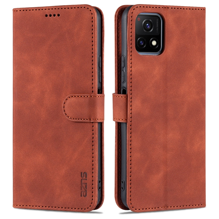 For vivo Y52S / iQOO U3 AZNS Skin Feel Calf Texture Horizontal Flip Leather Case with Card Slots & Holder & Wallet