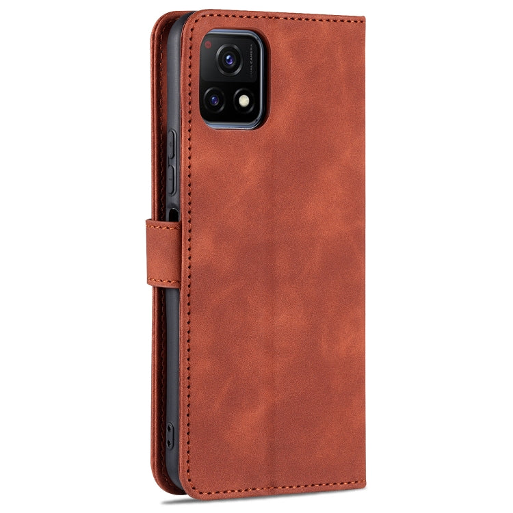 For vivo Y52S / iQOO U3 AZNS Skin Feel Calf Texture Horizontal Flip Leather Case with Card Slots & Holder & Wallet