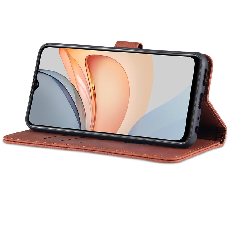 For vivo Y52S / iQOO U3 AZNS Skin Feel Calf Texture Horizontal Flip Leather Case with Card Slots & Holder & Wallet