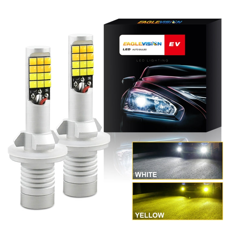 2 PCS V6 880 DC9-36V 30W 3000LM IP65 Car LED Double Color Fog Light with 30LEDs SMD-2525 Lamp