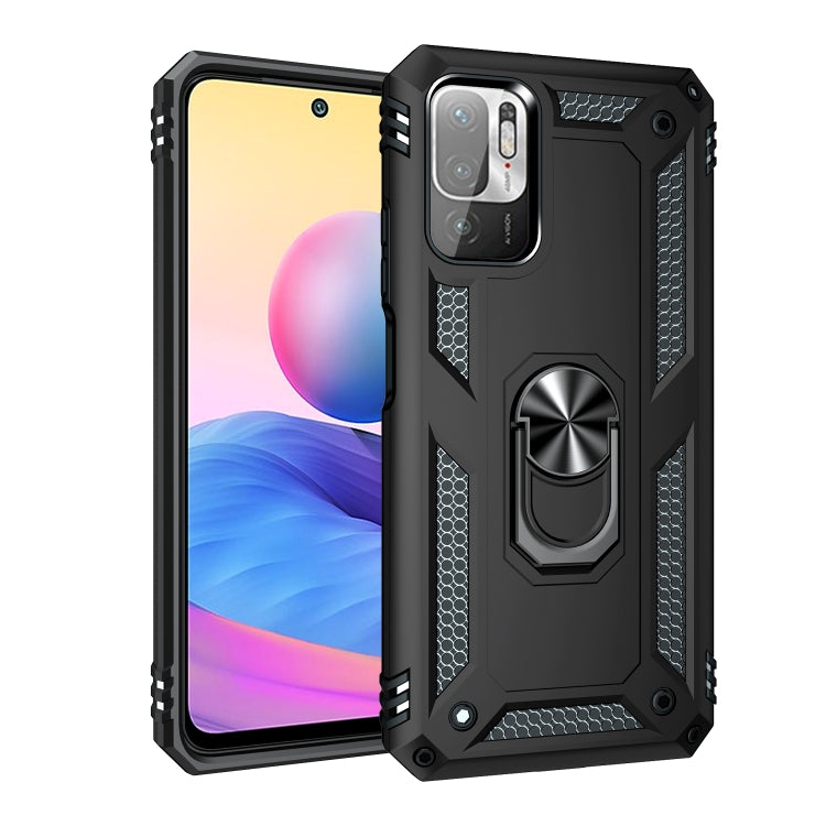 For Xiaomi Redmi Note 10 5G Shockproof TPU + PC Protective Case with 360 Degree Rotating Holder