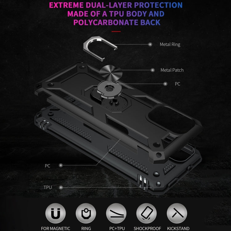 For Xiaomi Redmi Note 10 5G Shockproof TPU + PC Protective Case with 360 Degree Rotating Holder