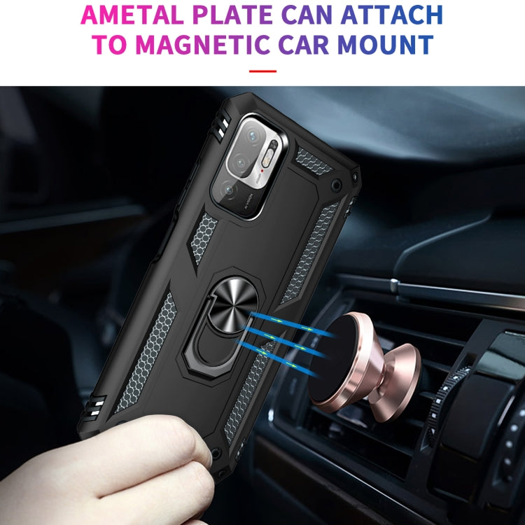 For Xiaomi Redmi Note 10 5G Shockproof TPU + PC Protective Case with 360 Degree Rotating Holder