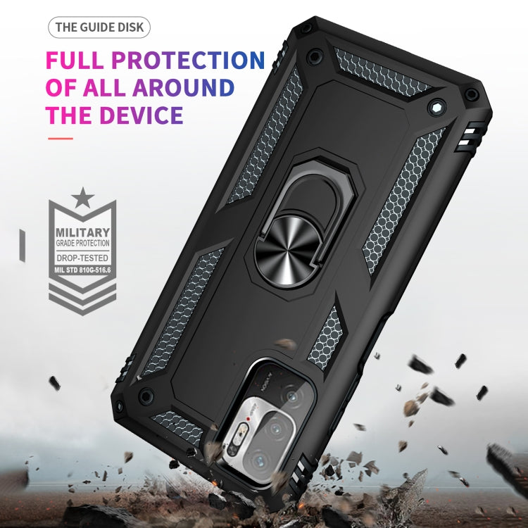 For Xiaomi Redmi Note 10 5G Shockproof TPU + PC Protective Case with 360 Degree Rotating Holder