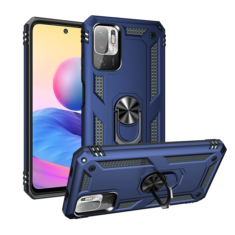 For Xiaomi Redmi Note 10 5G Shockproof TPU + PC Protective Case with 360 Degree Rotating Holder