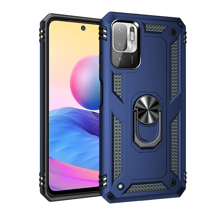 For Xiaomi Redmi Note 10 5G Shockproof TPU + PC Protective Case with 360 Degree Rotating Holder