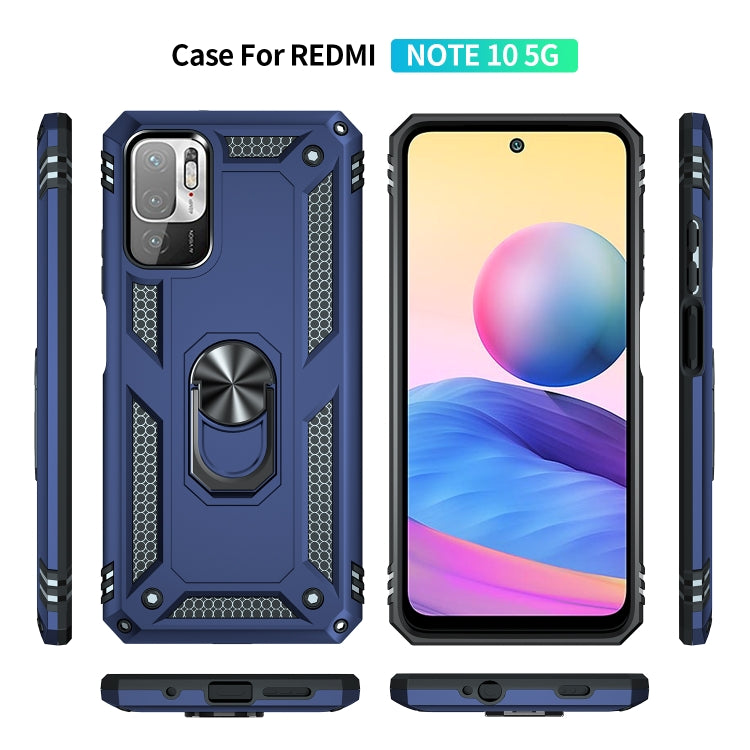 For Xiaomi Redmi Note 10 5G Shockproof TPU + PC Protective Case with 360 Degree Rotating Holder