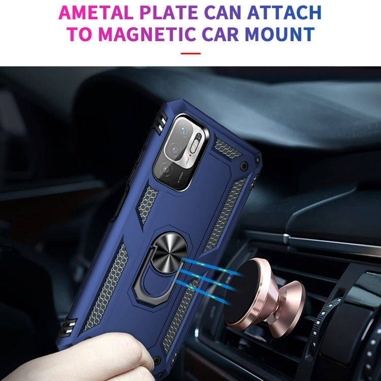 For Xiaomi Redmi Note 10 5G Shockproof TPU + PC Protective Case with 360 Degree Rotating Holder