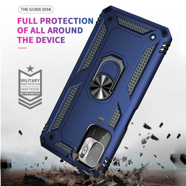 For Xiaomi Redmi Note 10 5G Shockproof TPU + PC Protective Case with 360 Degree Rotating Holder