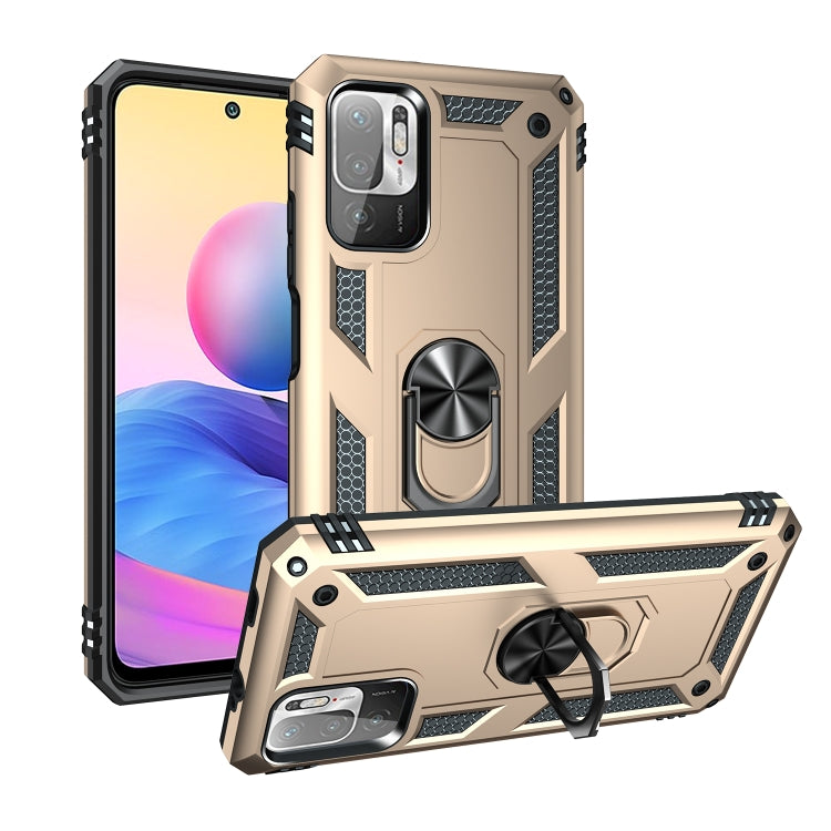 For Xiaomi Redmi Note 10 5G Shockproof TPU + PC Protective Case with 360 Degree Rotating Holder