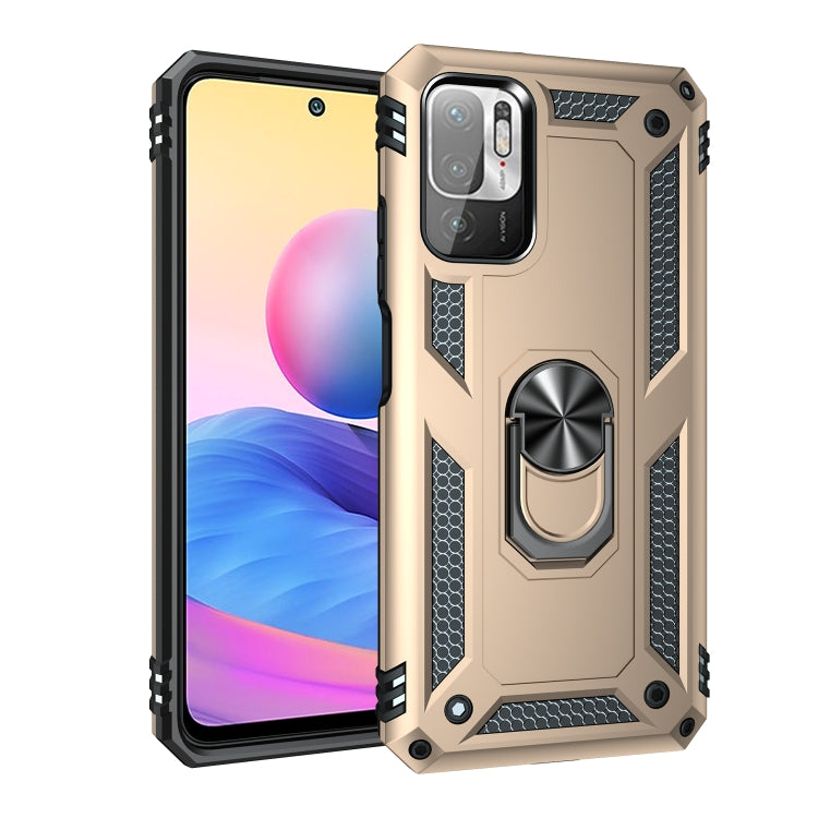 For Xiaomi Redmi Note 10 5G Shockproof TPU + PC Protective Case with 360 Degree Rotating Holder